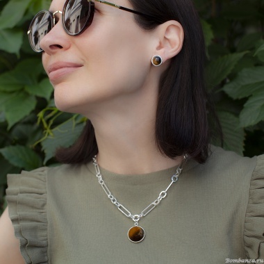 Колье Fiore Luna, TIGER EYE